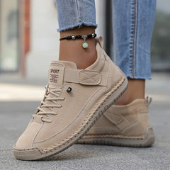 Comfortable Meya orthopedic sneakers walking shoes by Christine Brewer, featuring supportive design and casual style in a neutral color