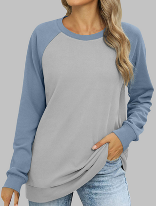 Christine Brewer Molly women's sweatshirt, cozy casual top with ribbed cuffs and relaxed fit, in soft fabric, front view.