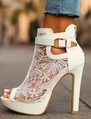 Christine Brewer Liliana lace heels for women with orthopedic comfort, stylish design, and supportive fit.
