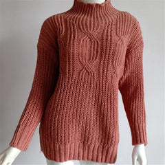 Christine Brewer Tabitha cable knit sweater for women, cozy and stylish in a soft, textured knit fabric.