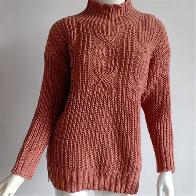 Christine Brewer Tabitha cable knit sweater for women, cozy and stylish in a soft, textured knit fabric.