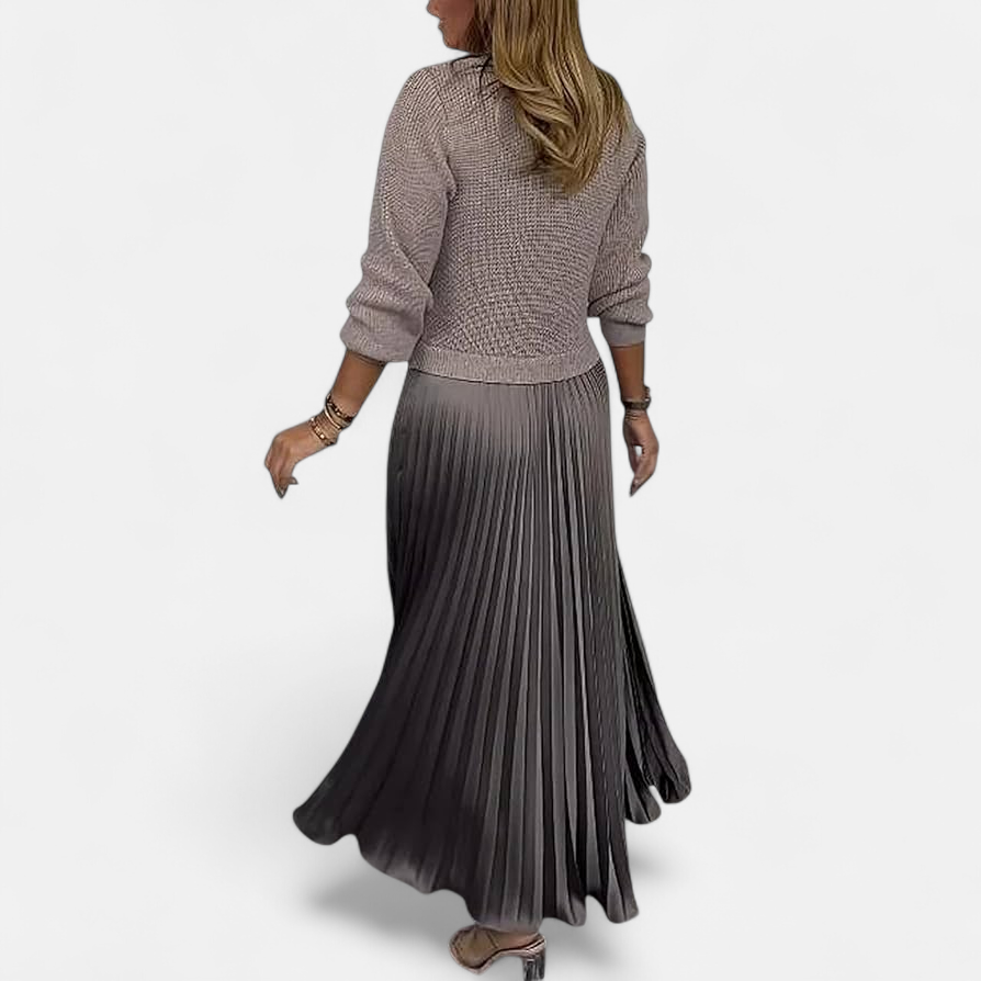 Seraphine | Pleated Sweater Dress for Women