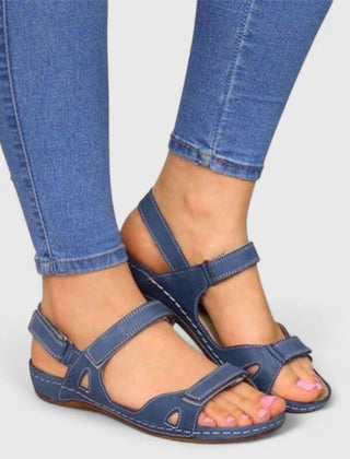 Open-toe ankle-strap sandals for women by Christine Brewer, featuring stylish design and comfortable fit.