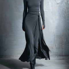 Flowy summer maxi dress for women by Christine Brewer, featuring a wrap design and lightweight fabric, ideal for warm weather.