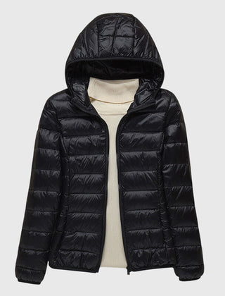 Christine Brewer Lily ultra-light quilted jacket in soft fabric, featuring a sleek design and subtle quilting details.