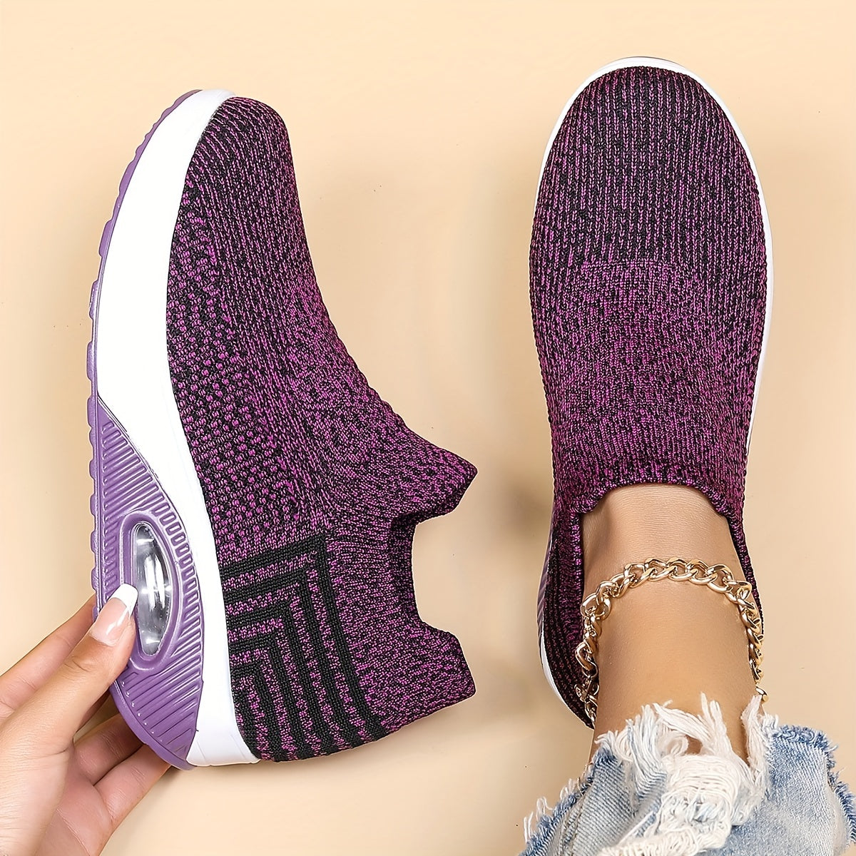 Christine Brewer Harper air cushion orthopedic shoes for women, designed for comfort and support during walking.