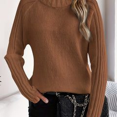 Christine Brewer Rosalind knit sweater for women in cozy, soft fabric, featuring a stylish, fitted design with long sleeves.