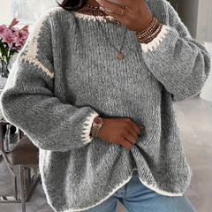 Taylor knit sweater for women by Christine Brewer, featuring a cozy, textured knit design in a stylish fit.