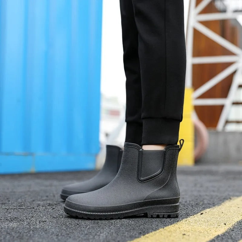 Kaia | Rain Boots, Chelsea Boots, Ankle Boots, Waterproof, Women, Platform, Slip On, Elastic Side,