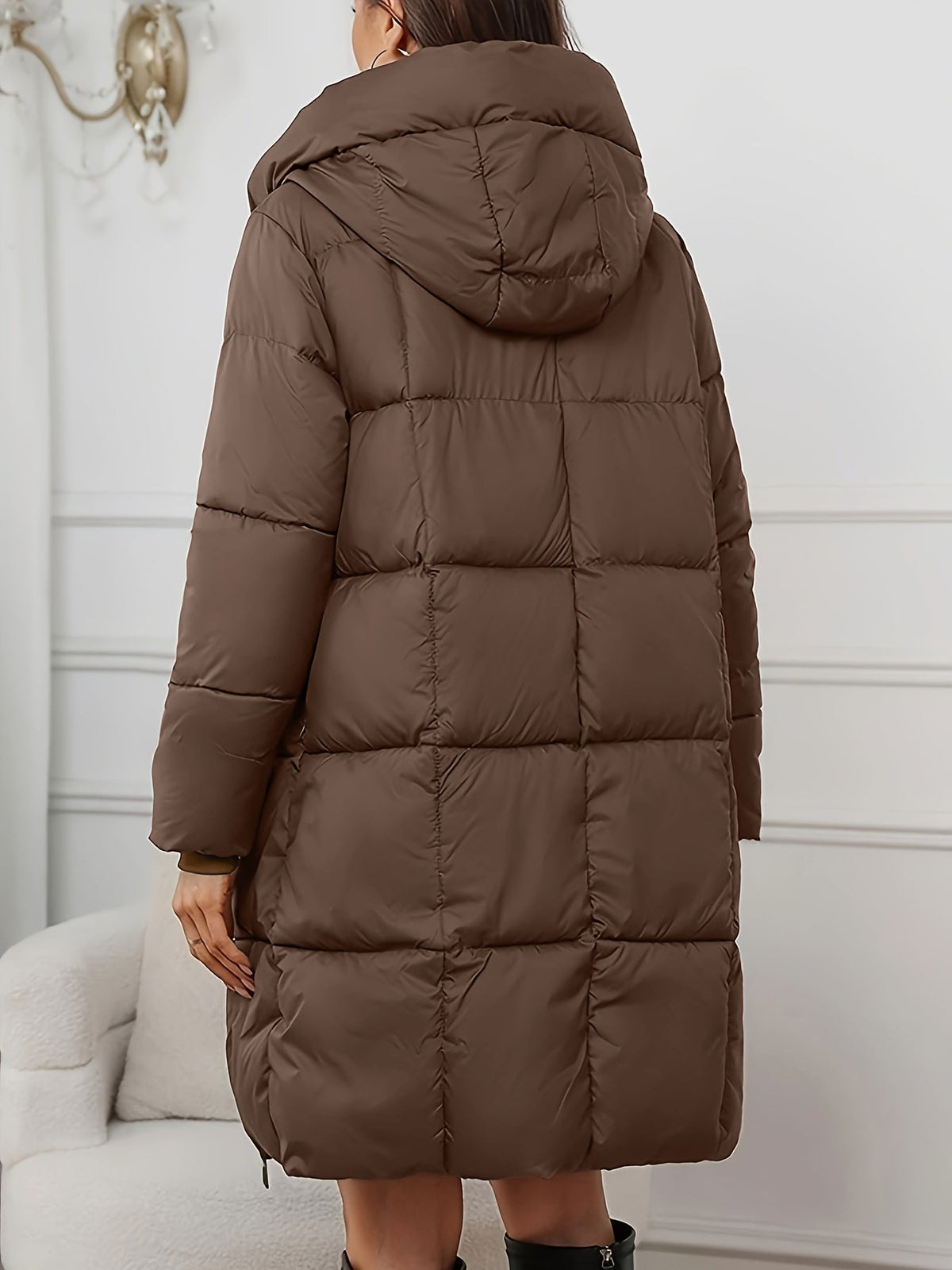 Elke | Women's Puffer Coat Hooded Insulated Warm Zip-Up