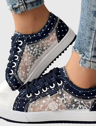 Breathable cushioned orthopedic sneakers for women by Christine Brewer, showcasing supportive design and comfortable fit.