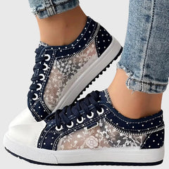 Comfortable Elyana orthopedic sneakers for women by Christine Brewer, showcasing supportive design and casual walking shoe style.