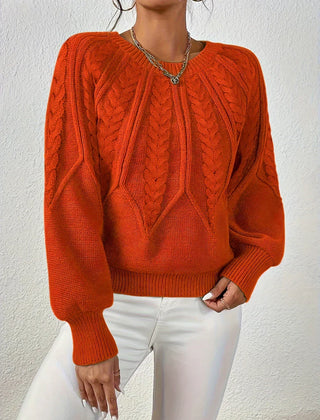 Navy Naomi classic timeless sweater by Christine Brewer, featuring a cozy knit and crew neckline, displayed on a neutral background.