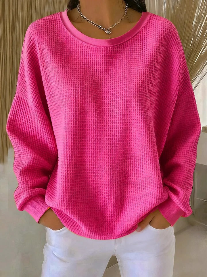 Christine Brewer Nova knit sweater for women, soft and cozy, featuring a stylish design with long sleeves and a comfortable fit.