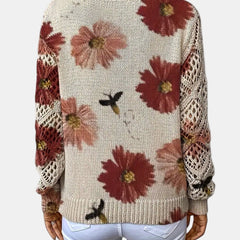 Christine Brewer Jocelyn knit sweater cardigan for women, featuring a cozy, textured knit design in a versatile style.