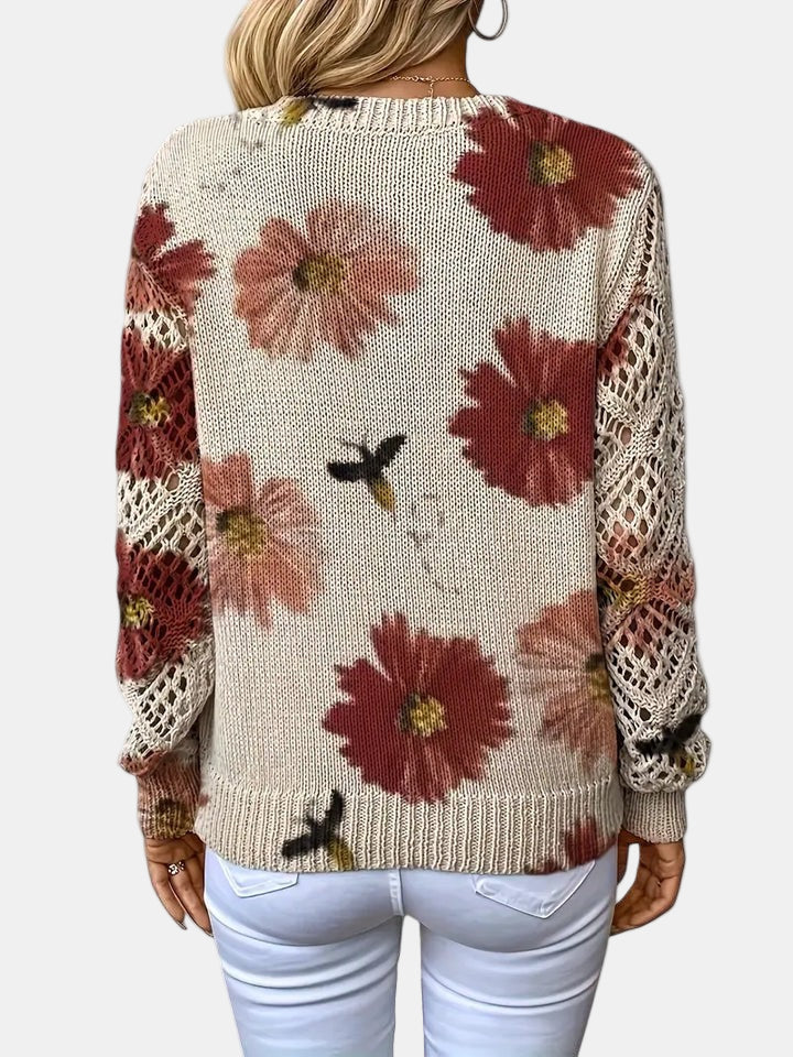 Christine Brewer Jocelyn knit sweater cardigan for women, featuring a cozy, textured knit design in a versatile style.