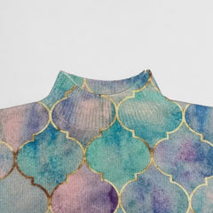 Christine Brewer Lindsey high neck women's sweater in soft knit, featuring a close-up of the cozy, stylish collar and fabric texture.