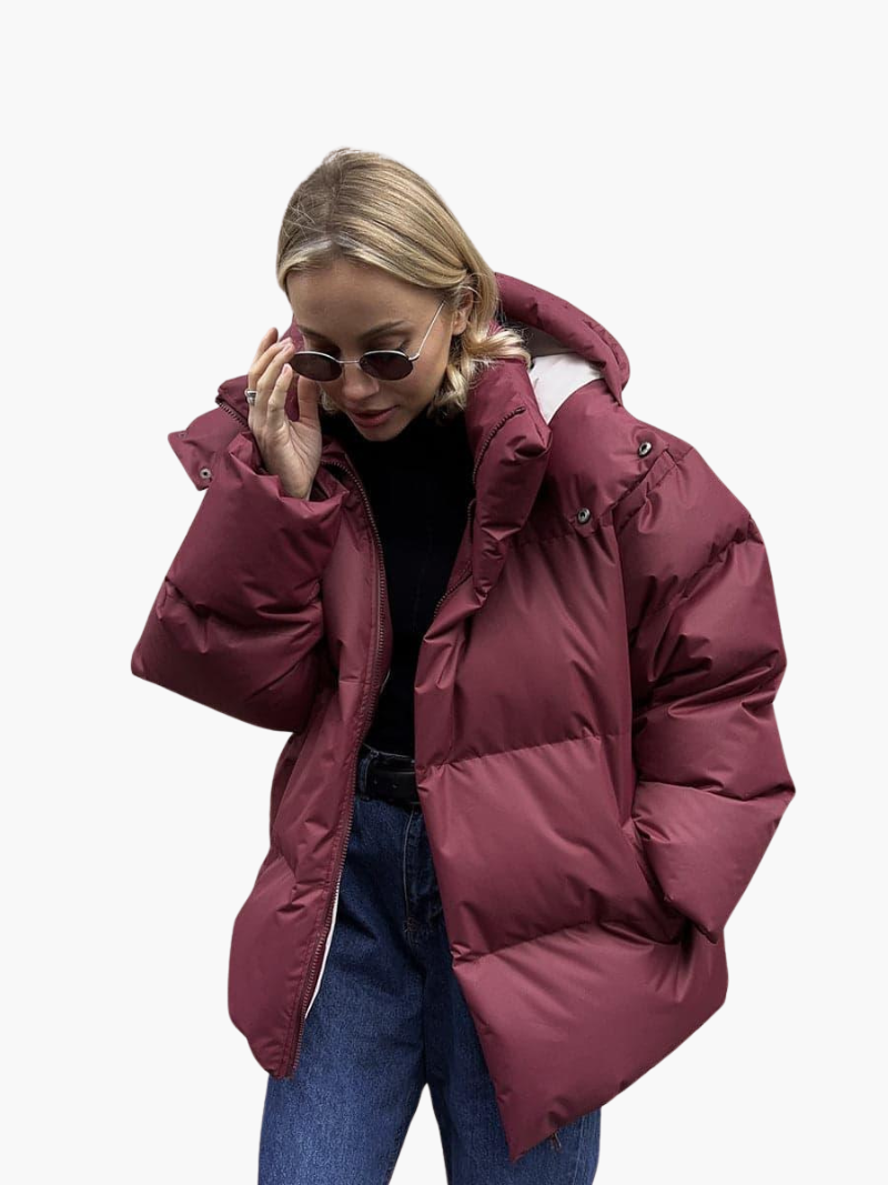 Katrina | Quilted Hooded Puffer Jacket for Women