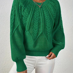 Naomi classic timeless sweater by Christine Brewer, soft knit fabric, fitted style with crew neck in neutral color.