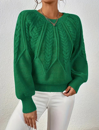 Naomi classic timeless sweater by Christine Brewer, soft knit fabric, fitted style with crew neck in neutral color.