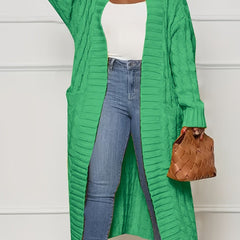 Christine Brewer Sadie asymmetric knit cardigan for women, stylish coat featuring a unique design and cozy material.