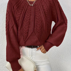 Women’s Esme knit sweater by Christine Brewer, featuring a cozy, stylish design in soft, textured fabric.