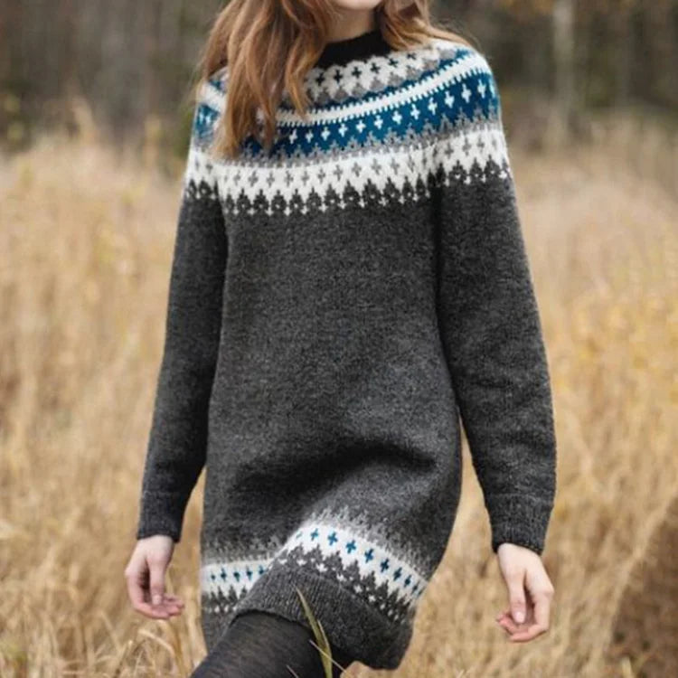 Women’s knit sweater by Christine Brewer, Reese, featuring a cozy, stylish design in soft fabric with a classic fit.