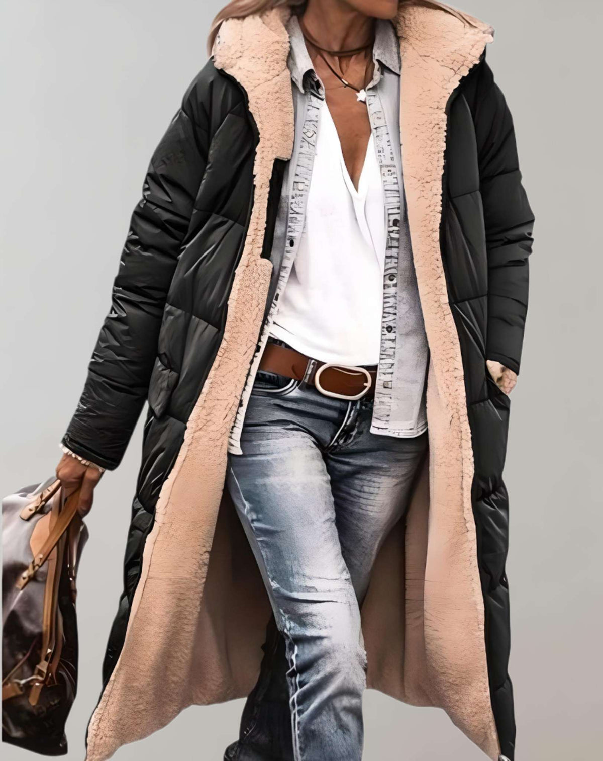 Diane | Fleece Puffer Coat for Women