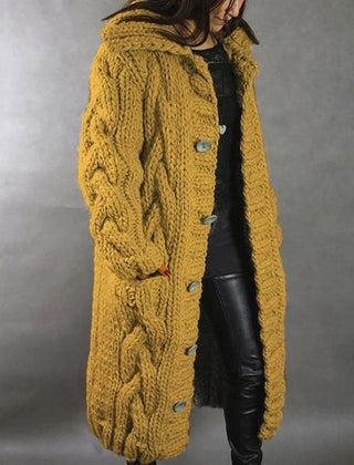 Elegant cozy coat by Christine Brewer featuring tummy coverage, stylish design, and comfortable fabric for winter wear.
