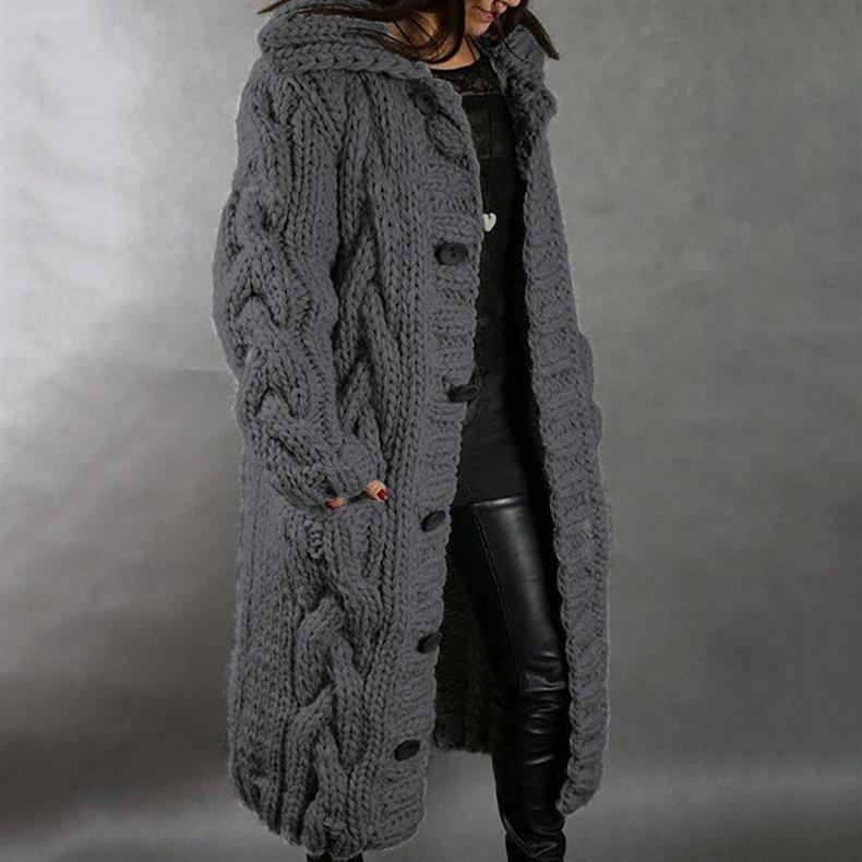 Christine Brewer Karina elegant cosy coat with tummy coverage, shown in a stylish, warm winter coat with a soft, plush fabric.