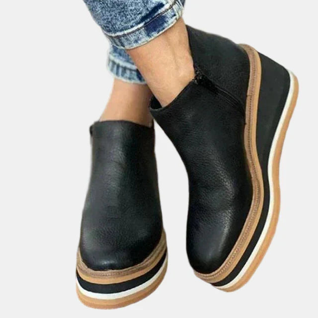 Brooklyn | Ankle Boots Booties Block Heel Women Cushioned Insole Work Office Casual Evening Fall