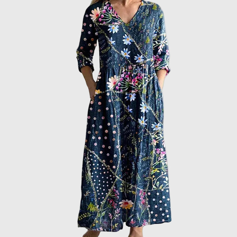 Willow | Maxi Dress Women Flowy Breathable Draped Vacation Evening Brunch Casual Summer