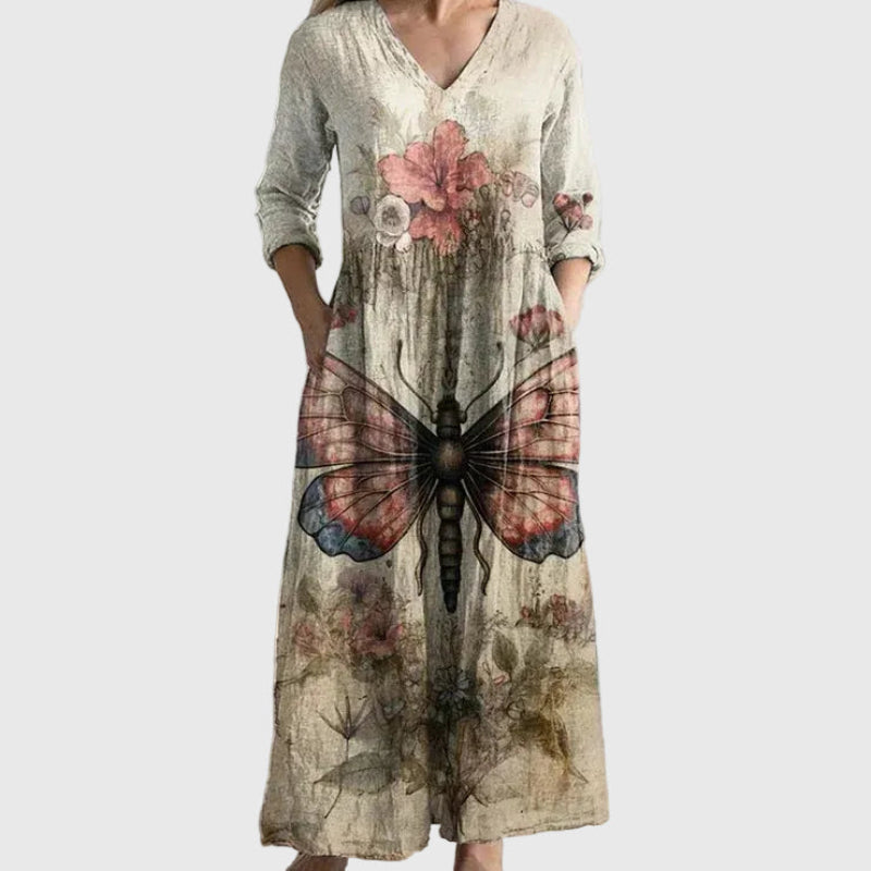 Willow | Maxi Dress Women Flowy Breathable Draped Vacation Evening Brunch Casual Summer