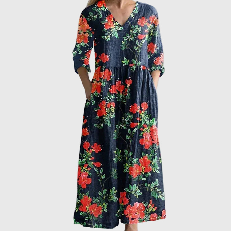 Willow | Maxi Dress Women Flowy Breathable Draped Vacation Evening Brunch Casual Summer