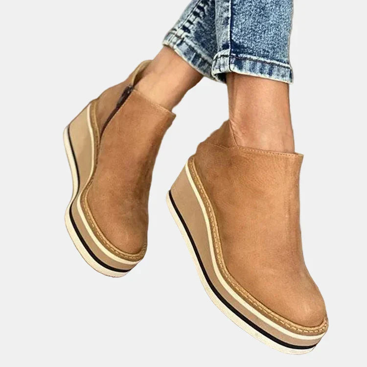 Brooklyn | Ankle Boots Booties Block Heel Women Cushioned Insole Work Office Casual Evening Fall