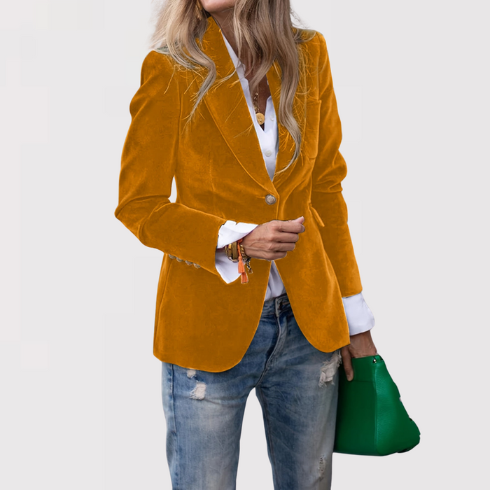Wanda | Velvet Cable-Knit Jacket for Women