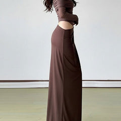 Elegant white French-style slim-fit dress by Christine Brewer, featuring a tailored design and classic silhouette.