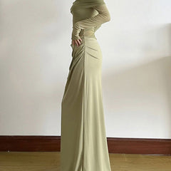 Elegant white French-style slim-fit dress by Christine Brewer, featuring a fitted silhouette and intricate design details.