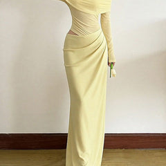 Elegant white French-style slim-fit dress by Christine Brewer, showcasing a tailored silhouette and stylish design.