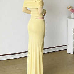Elegant white French-style slim-fit dress by Christine Brewer, featuring a refined silhouette and classic design.