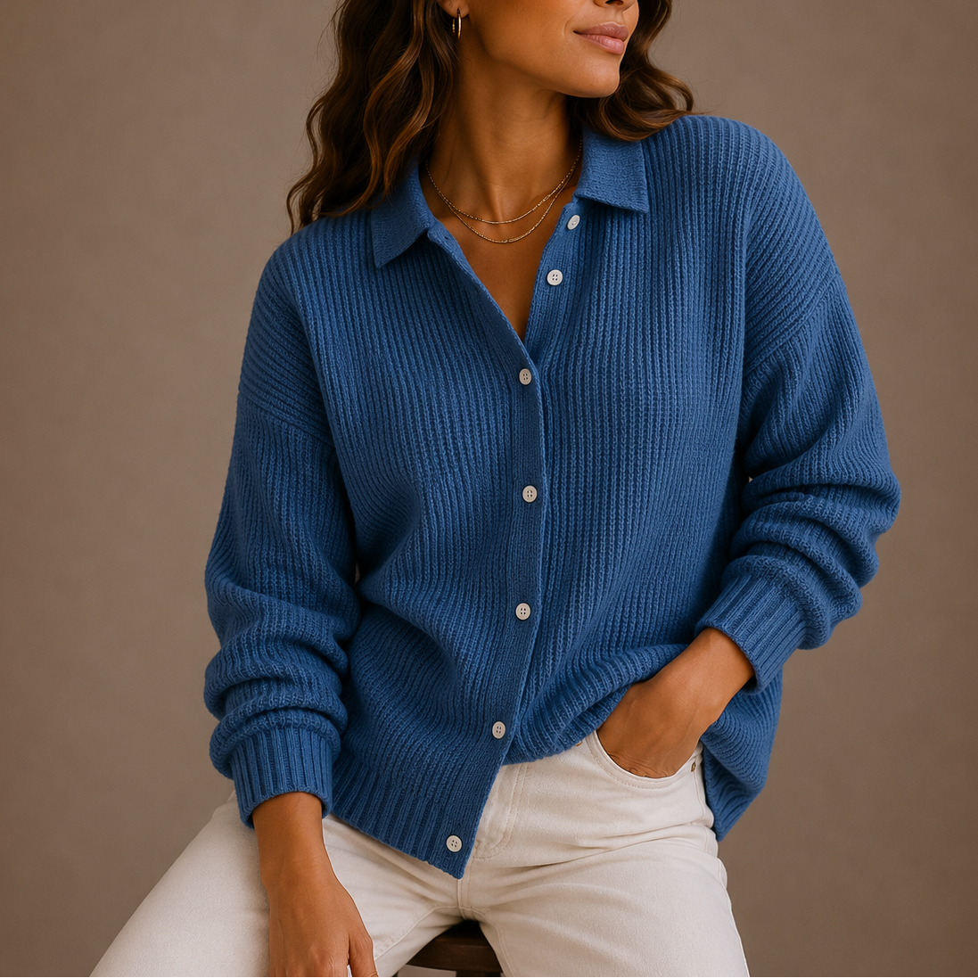 Ariel | Relaxed-Fit Button-Front Cardigan for Women
