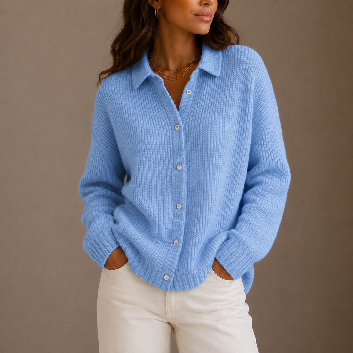 Ariel | Relaxed-Fit Button-Front Cardigan for Women