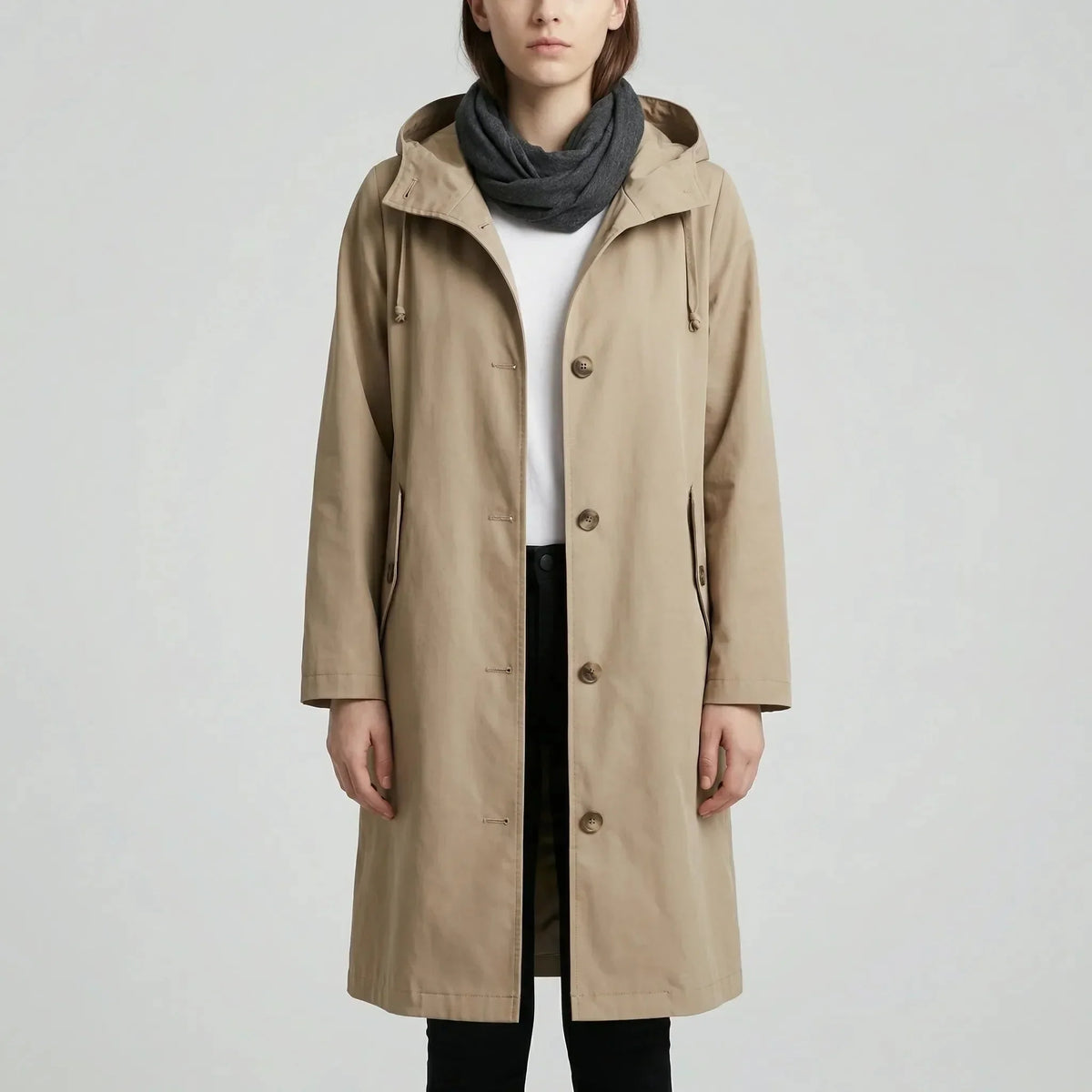 Ariel | Longline Oversized Hooded Coat for Women