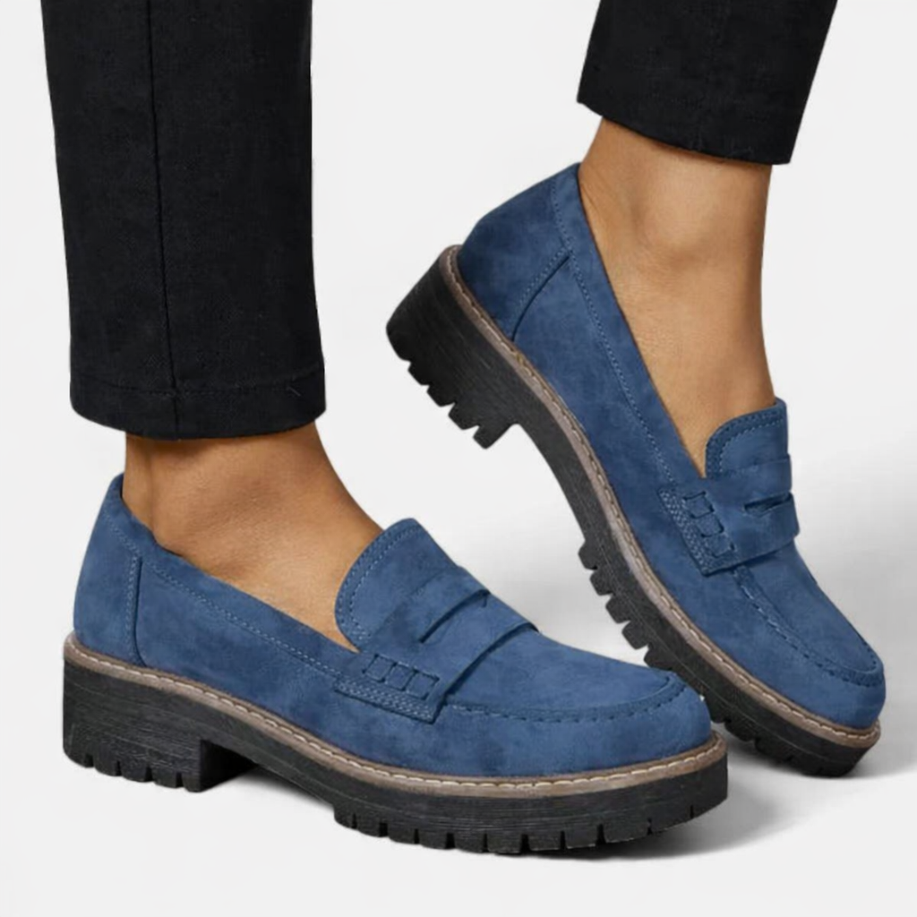 Magnolia | Cushioned Block Heel Loafers for Women