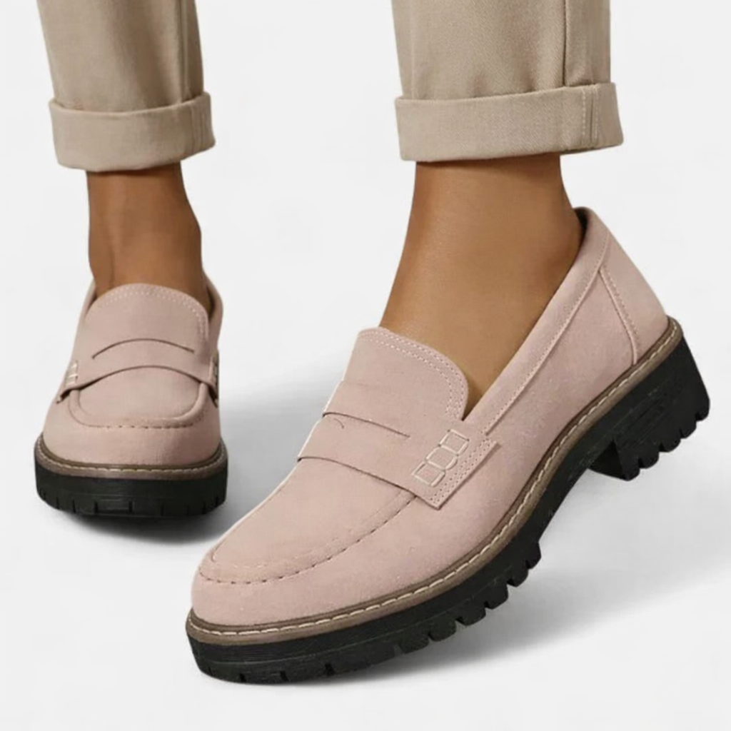 Magnolia | Cushioned Block Heel Loafers for Women