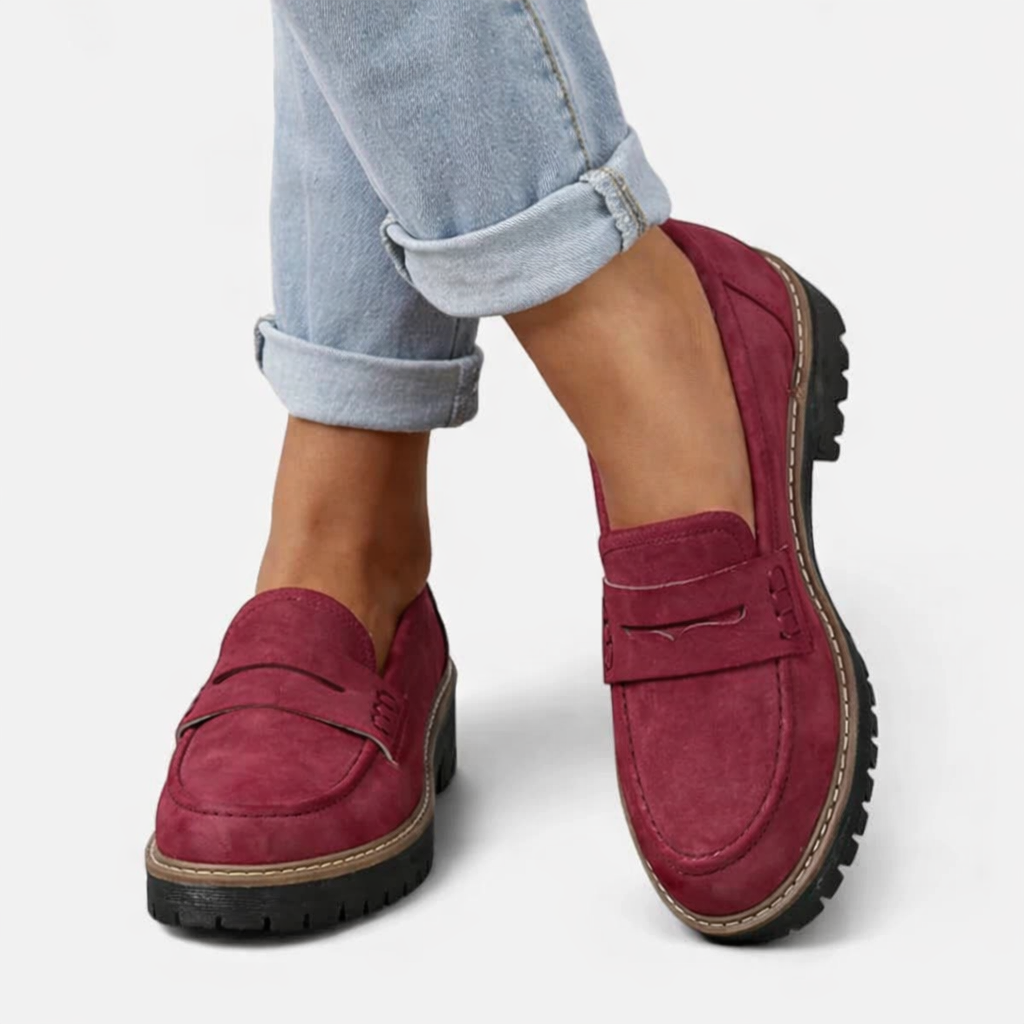 Magnolia | Cushioned Block Heel Loafers for Women