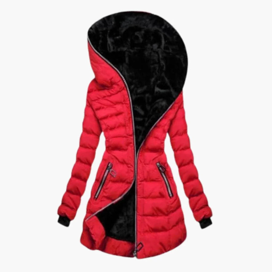 Janice | Faux Fur Quilted Hooded Puffer Jacket for Women
