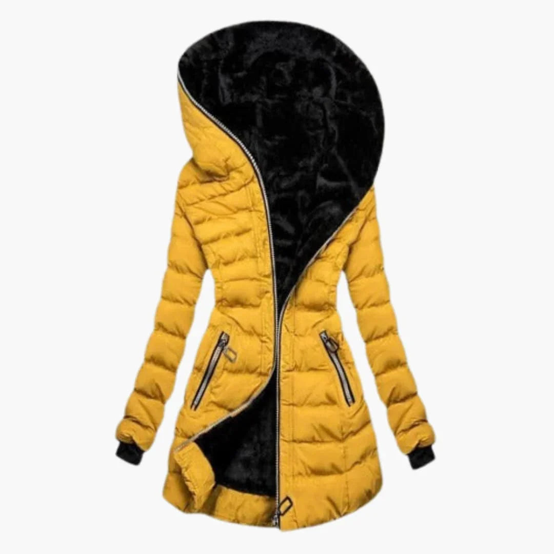 Janice | Faux Fur Quilted Hooded Puffer Jacket for Women