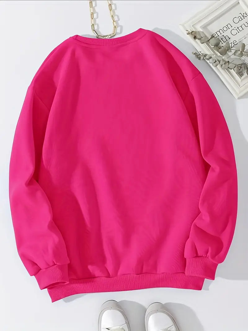 Pink paisley sweater for women by Christine Brewer, featuring a stylish design symbolizing support for breast cancer awareness.