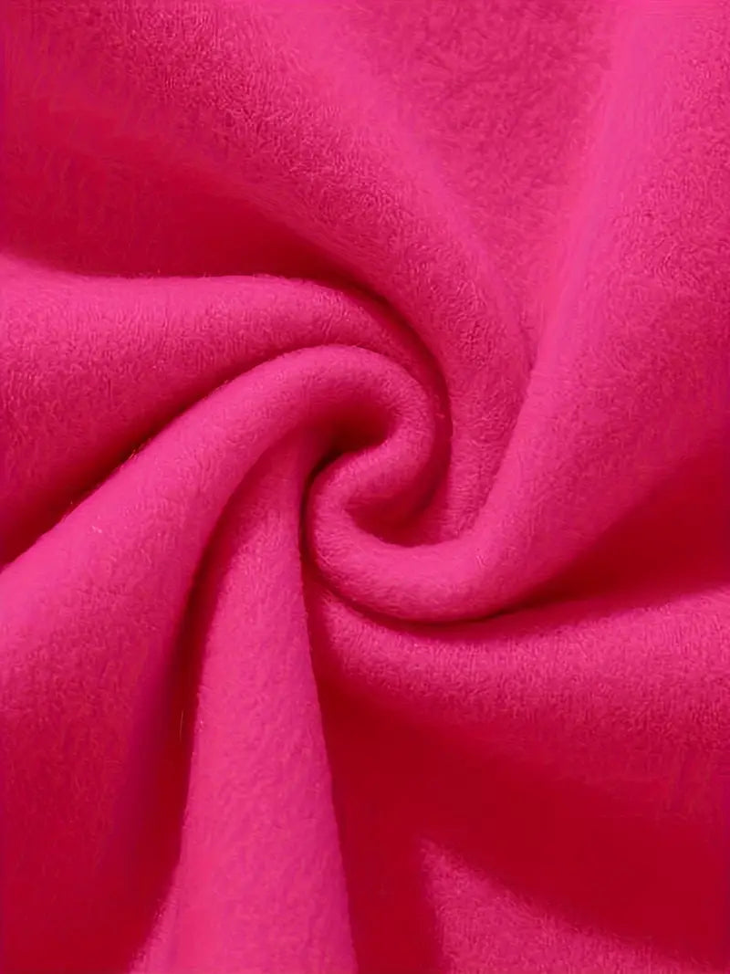 Pink paisley sweater for women by Christine Brewer, featuring a cozy design with a heartfelt breast cancer awareness message.